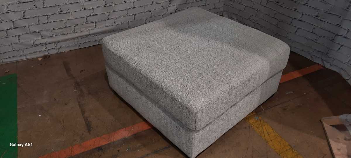 Larce-Exclusive Oversized Accent Ottoman - Stone - Gallery Image 9